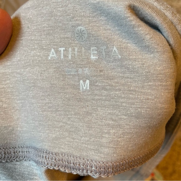 Athleta Gray Cropped Capri Yoga Athletic Training Leggings Medium - Picture 7 of 13